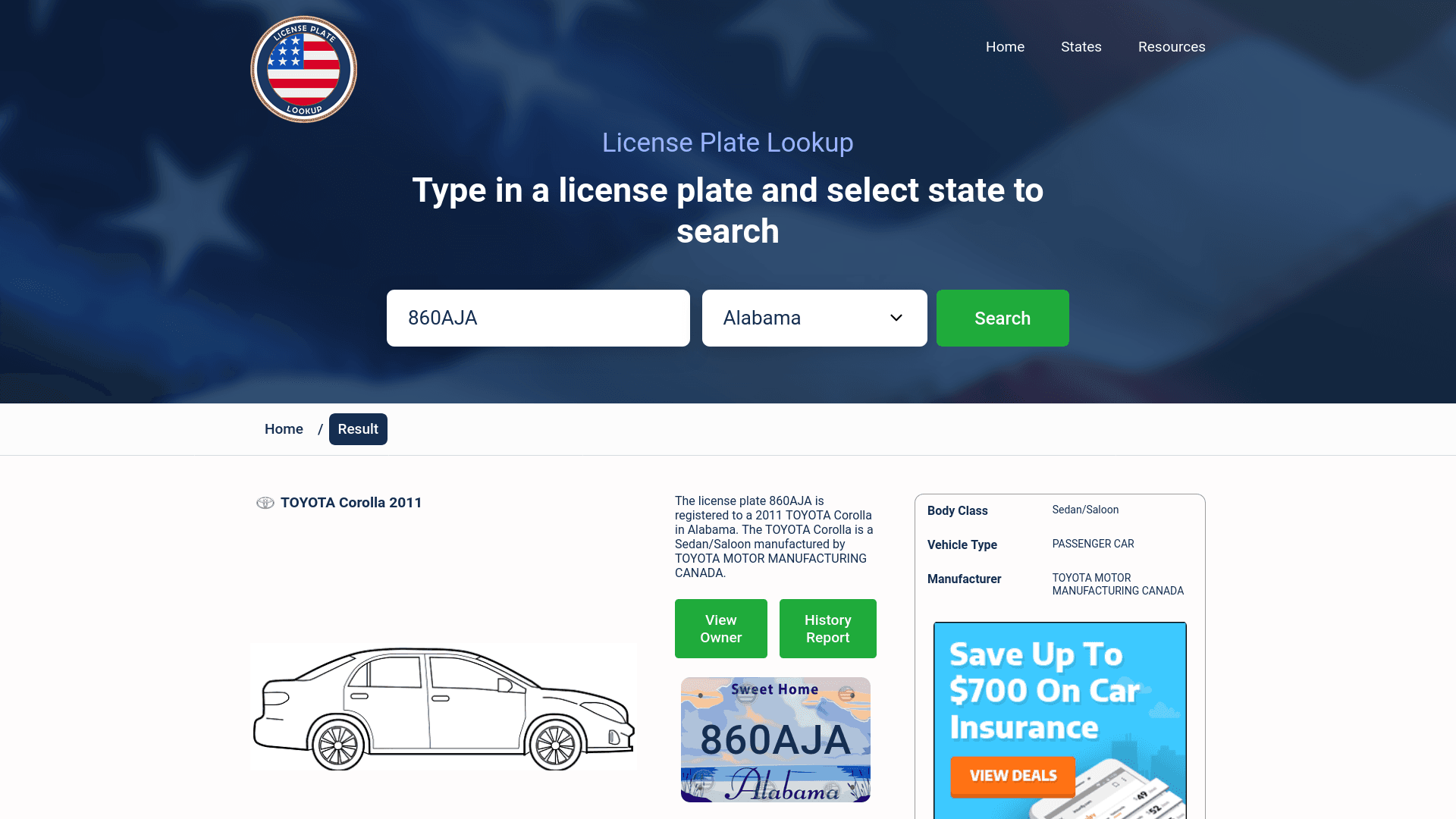 License Plate Lookup
